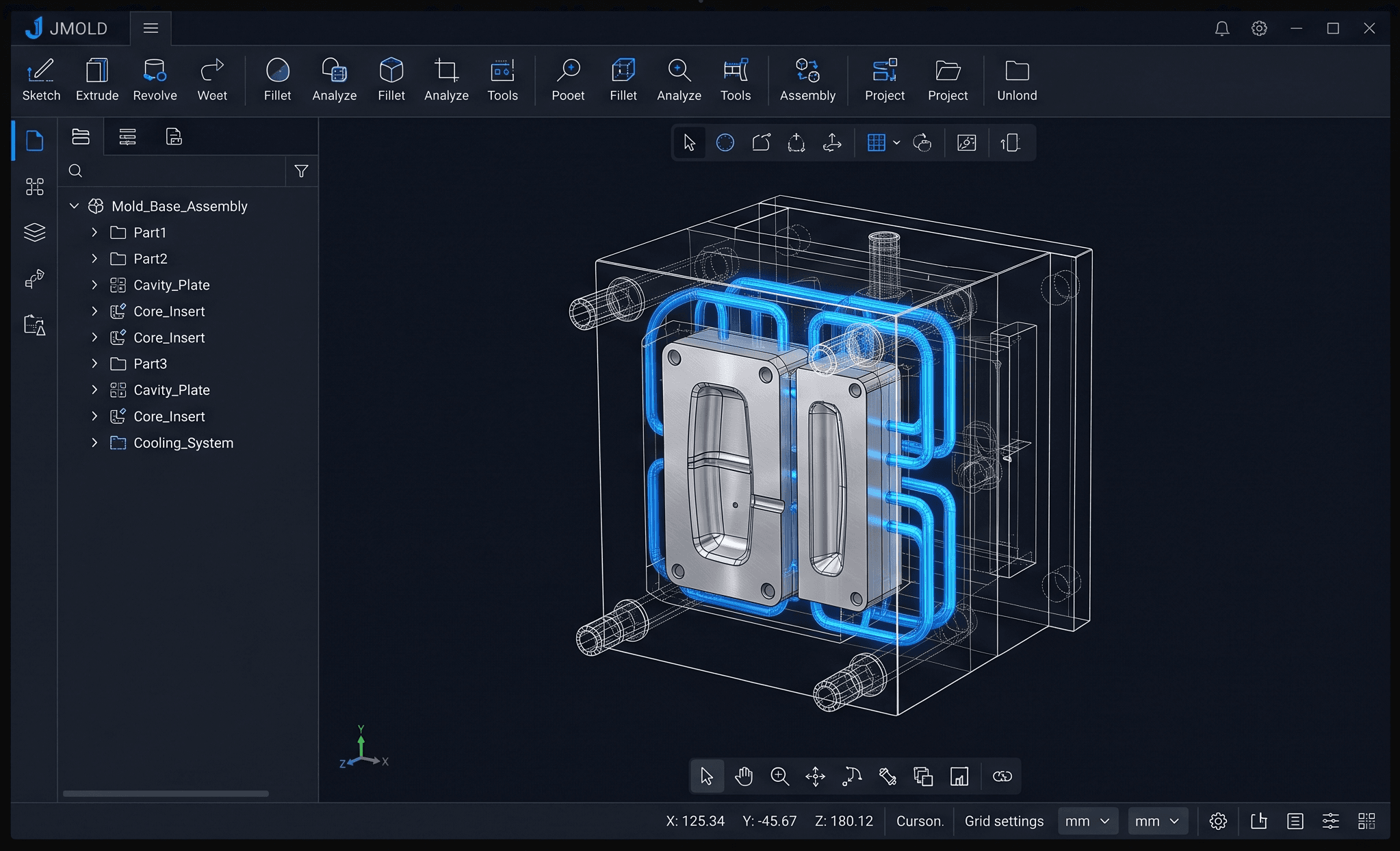 JMOLD EnCore 금형 설계 소프트웨어